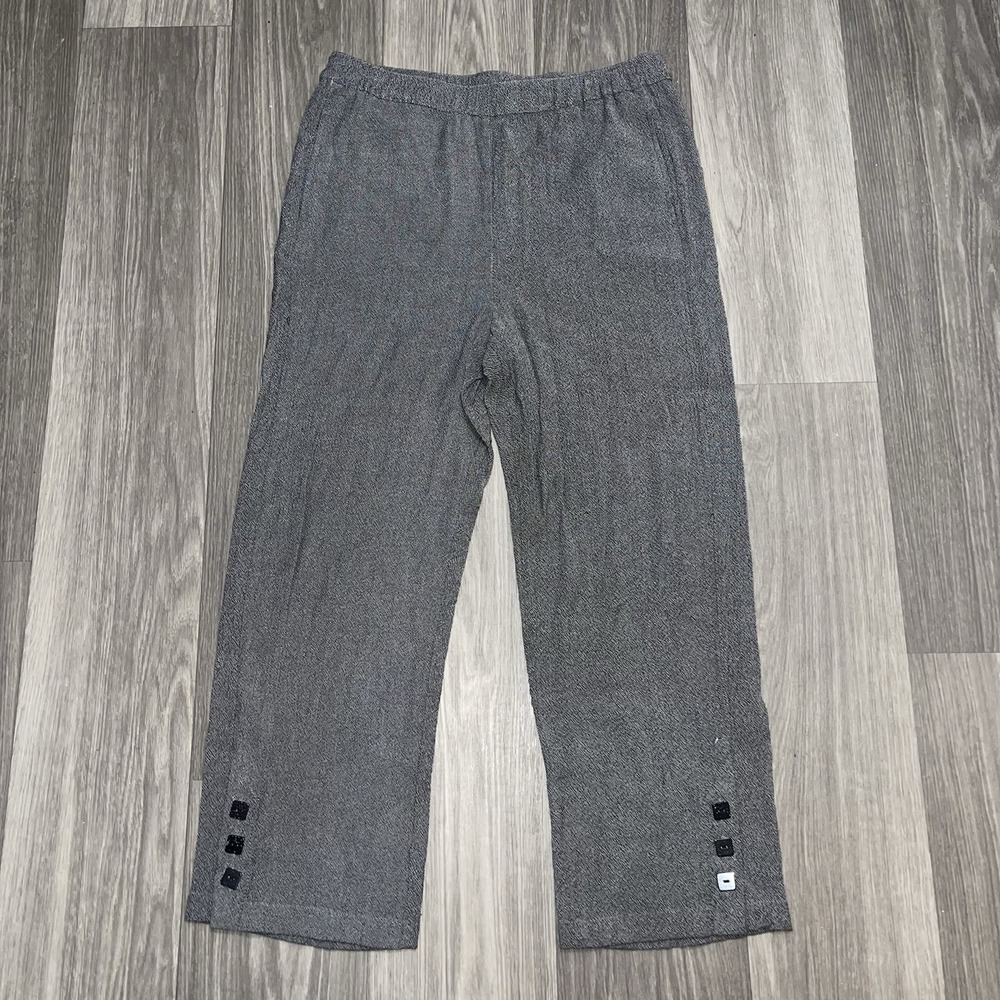 Alfred Dunner Women's Size 12 Gray/Black Dress Pants